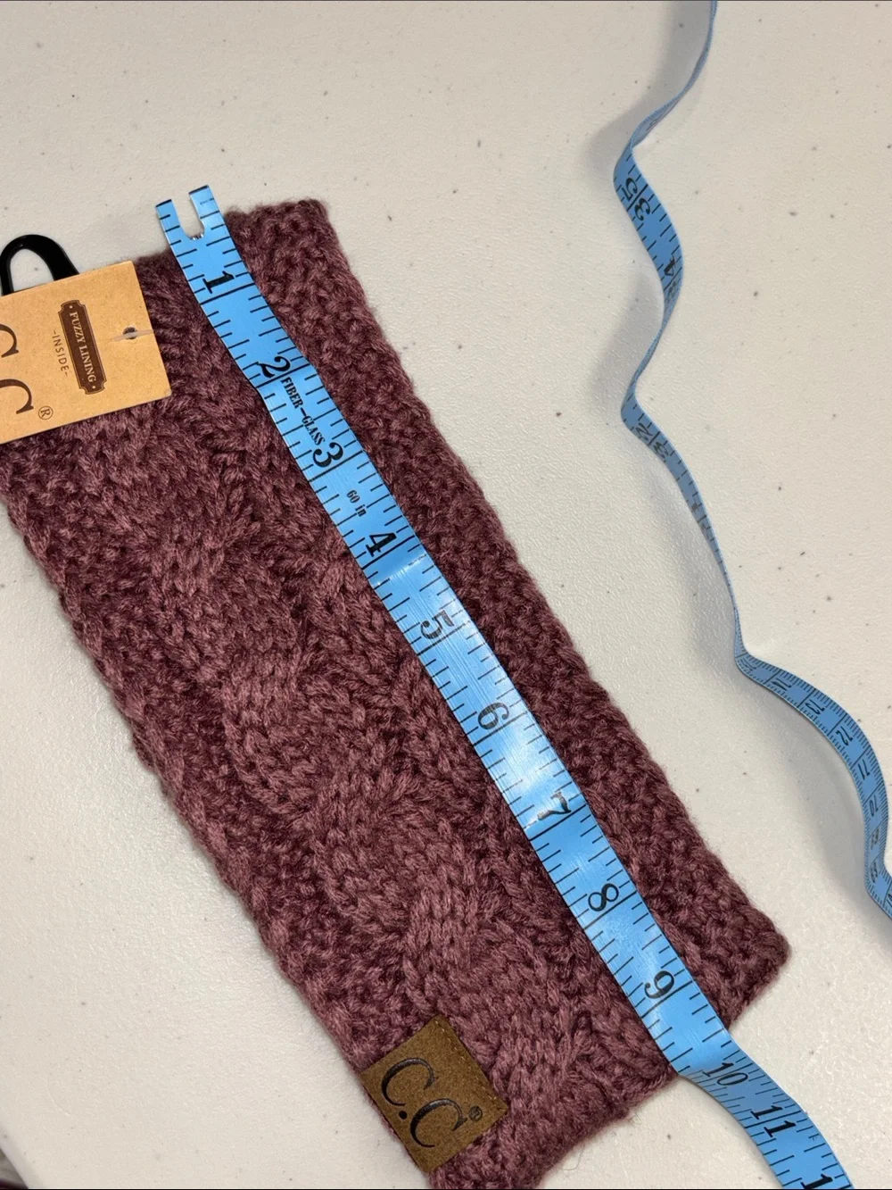C.C Cable Knit Headband nwt fleece lined